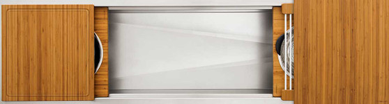 The Galley 72-Inch Natural Golden Bamboo Ideal Workstation 6S