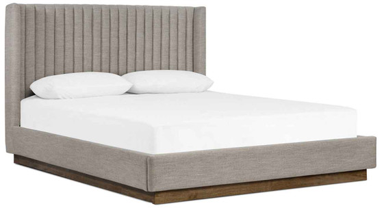 Four Hands Montgomery Bed - Queen - in Savile Flannel Performance Fabric