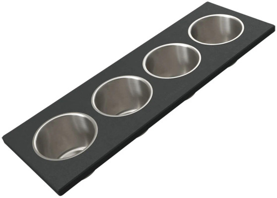 The Galley Graphite Upper Tier Garnish Board