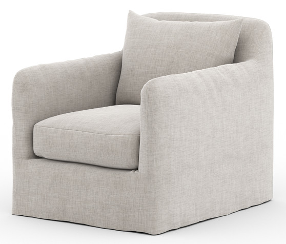 Four Hands Solano Collection Stone Grey Dade Outdoor Swivel Chair