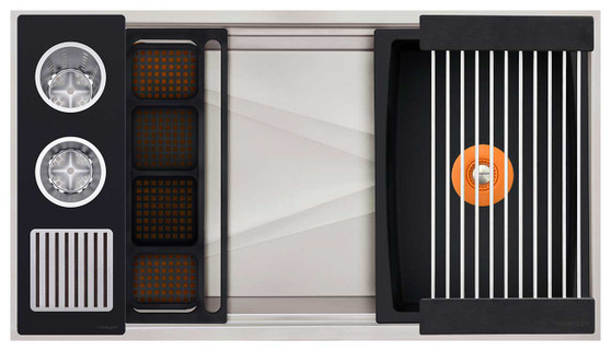 The Galley 36-Inch Graphite Ideal WashStation 3S