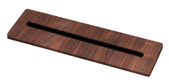 The Galley Walnut Countertop Recessed Knife Block