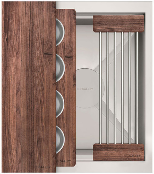The Galley Ideal BarStation 18 in American Black Walnut