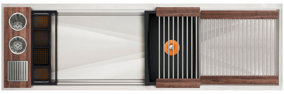 The Galley Ideal WashStation 4S  DryDock 18 in American Black Walnut