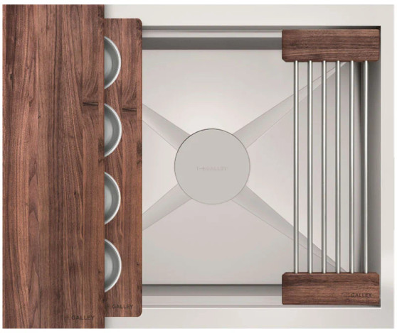 The Galley Ideal BarStation 2 in American Black Walnut