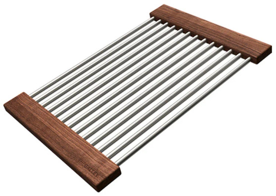The Galley 12-Inch DryDock Lower Tier Drying Rack in American Black Walnut