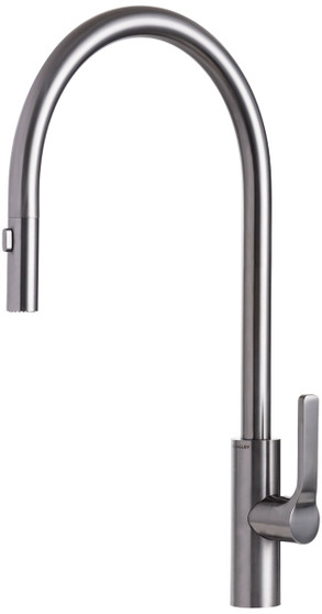 The Galley High Flow Ideal Tap in Gun Metal Gray Stainless Steel