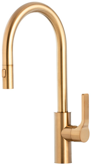 The Galley High Flow Ideal BarTap in Brushed Gold Stainless Steel
