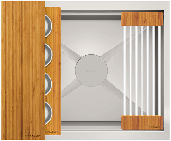 The Galley Natural Golden Bamboo Ideal BarStation 2