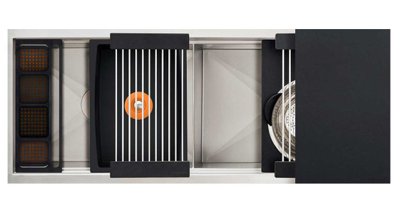 The Galley 48-Inch Graphite Ideal WorkWashStation 4D
