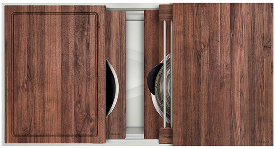 The Galley 36-Inch Ideal Workstation 3S in American Black Walnut
