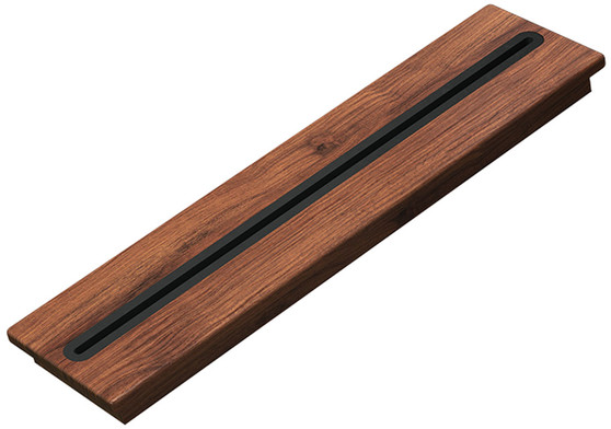 The Galley Countertop Recessed Knife Block in American Black Walnut
