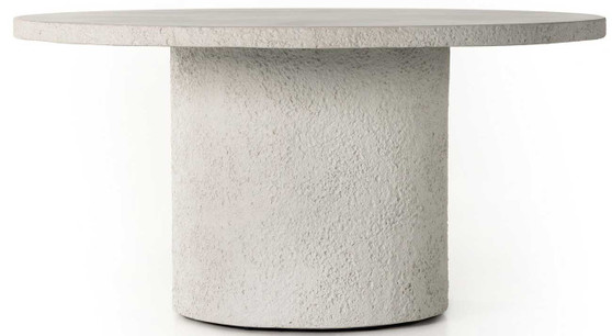 Four Hands Otero Outdoor Dining Table - 60 Round - in Matte Stone