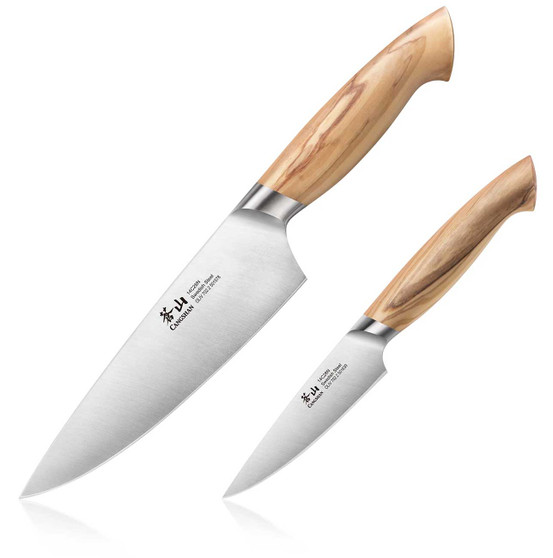 Cangshan 2-Piece Knife Set Oliv Series With Natural Handle