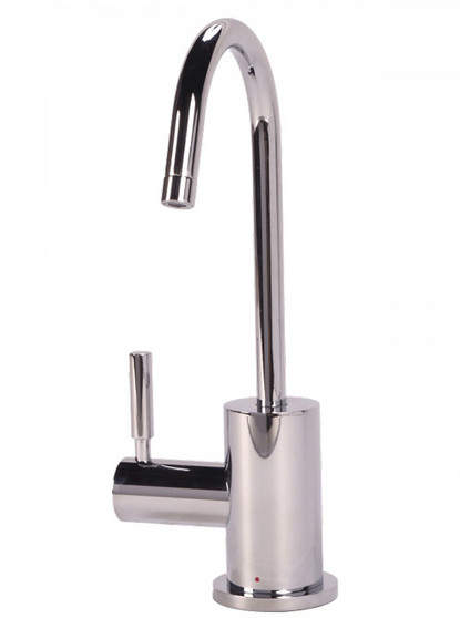 BTI Aqua-Solutions Contemporary C-Spout Hot Only Chrome Filtration Faucet