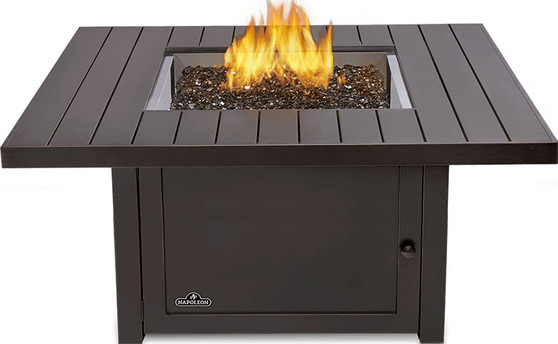 Napoleon Bronze St. Tropez Square Patioflame Table Liquid Propane Fireplace