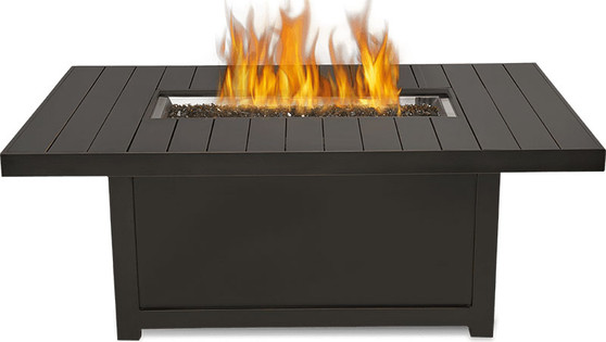 Napoleon Bronze St. Tropez Rectangle Patioflame Table Liquid Propane Fireplace