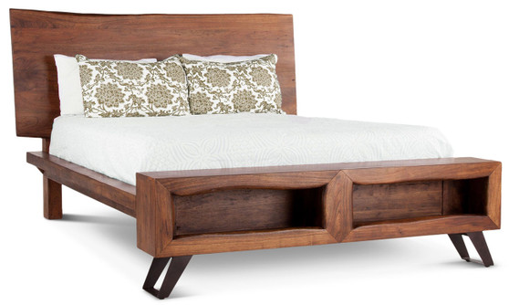 Home Trends  Design London Loft Walnut King Bed