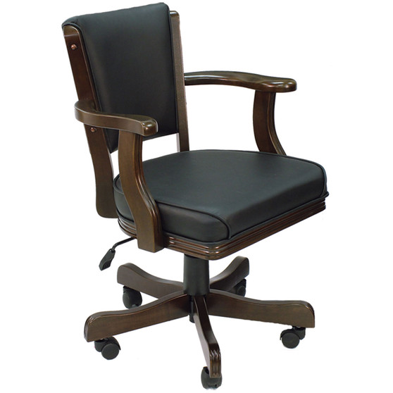 RAM Game Room Cappuccino Swivel Game Chair with Arms