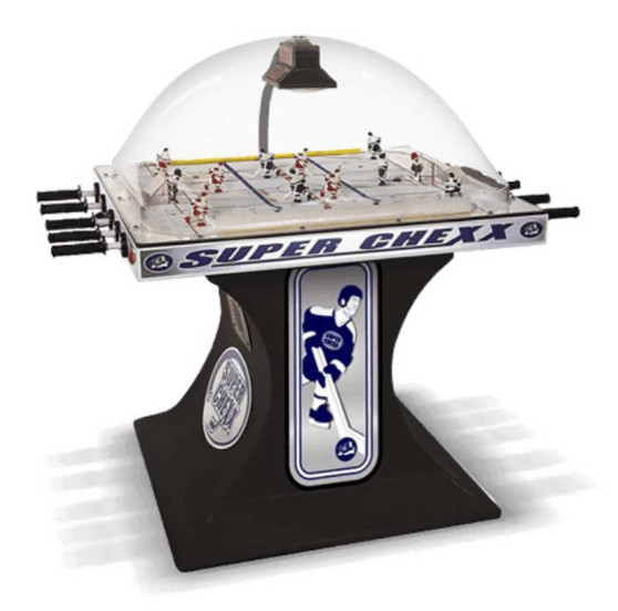 Ice Super Chexx Arcade Bubble Hockey Table in Black
