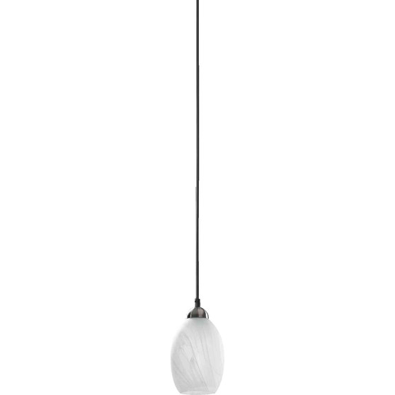 Transitional Pod Pendant In Satin Nickel