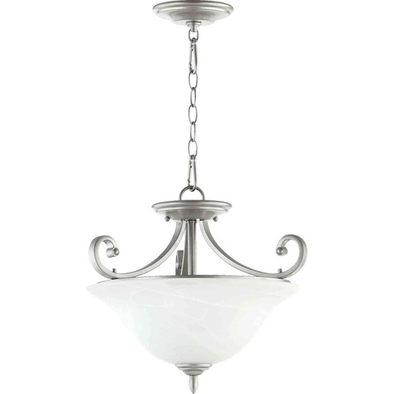 Traditional Bryant 3 Light Dual Mount In Classic Nickel
