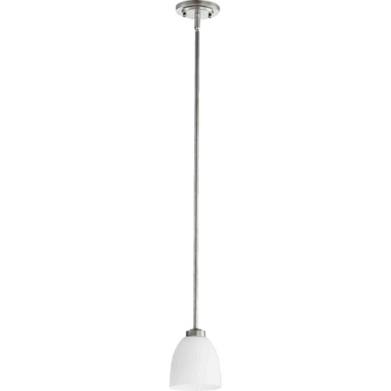 Transitional Reyes 1 Light Mini Pendant In Classic Nickel