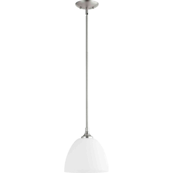 Transitional Enclave 1 Light Pendant In Satin Nickel