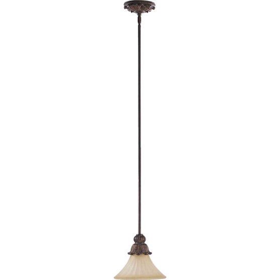 Traditional Madeleine 1 Light Mini Pendant In Corsican Gold