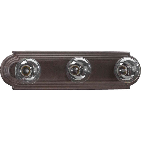 Traditional 3 Light Stepped Vanity In Toasted Sienna