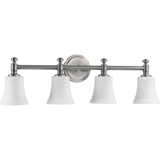 Traditional Rossington 4 Light Vanity In Satin Nickel