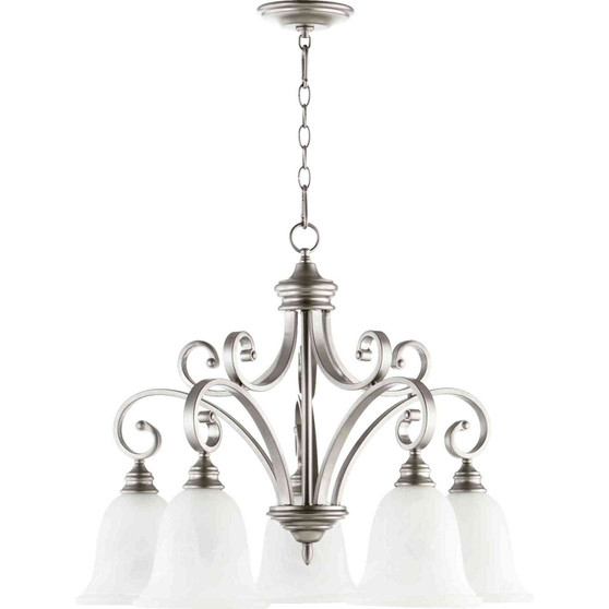 Traditional Bryant 5 Light Nook In Classic Nickel