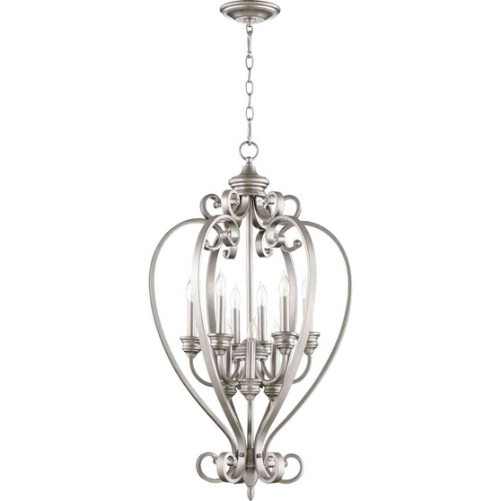 Traditional Bryant 9 Light Entry In Classic Nickel