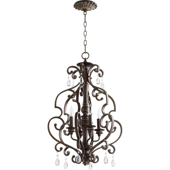 Traditional San Miguel 4 Light Entry In Vintage Copper