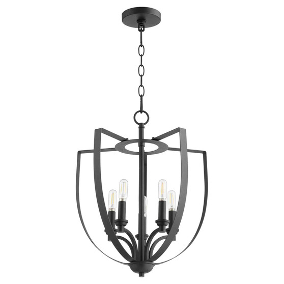 Soft Contemporary Dakota 5 Light Entry In Noir