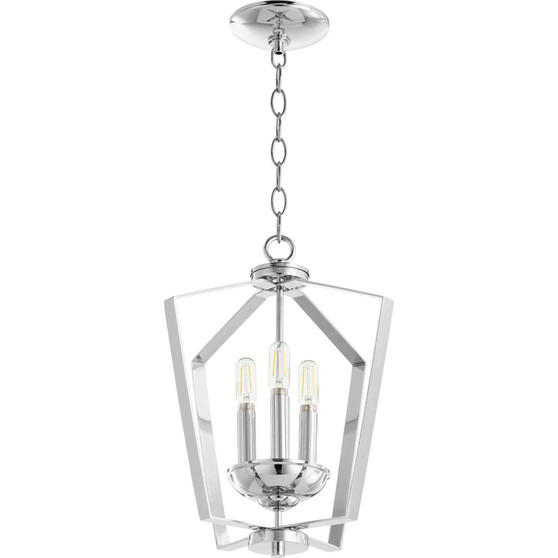 Transitional 3 Light Entry In Chrome