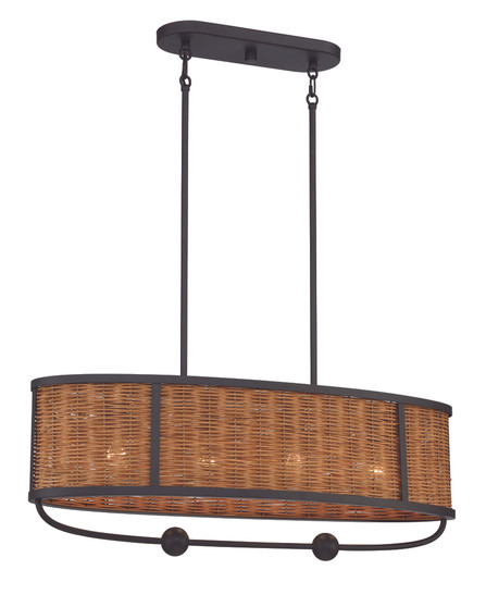 Comparelli 4 Light Bronze Island Chandelier