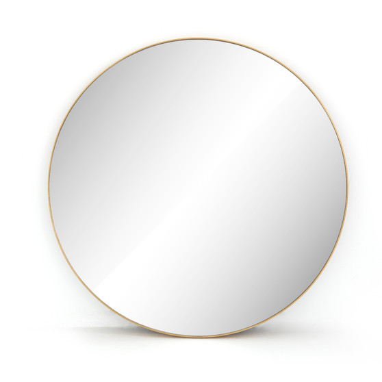 Bellvue Round Mirror-Polished Brass