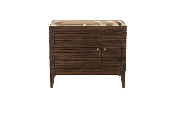 Linear 36" Single Vanity, Mid-Century Walnut