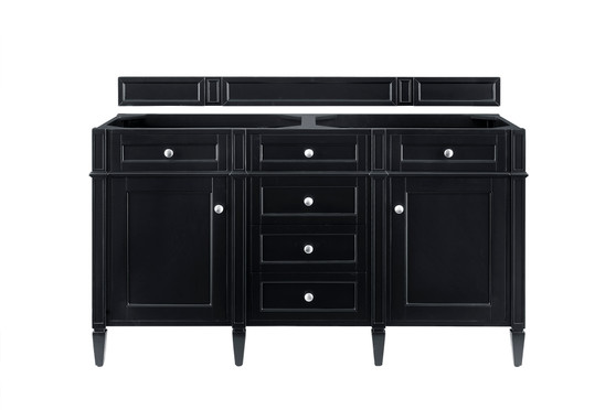 Brittany 60" Double Vanity, Black Onyx