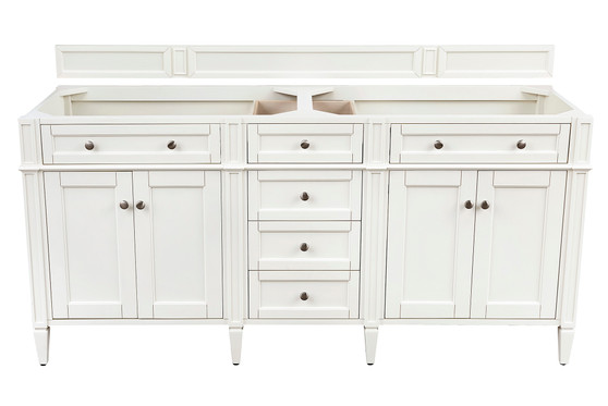 Brittany 72" Double Vanity, Bright White