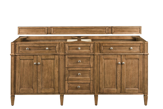 Brittany 72" Double Vanity, Saddle Brown