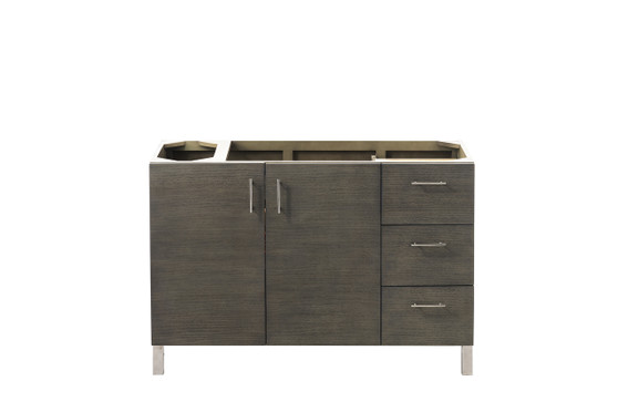 Metropolitan 48" Single Vanity, Silver Oak