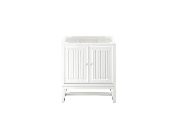 Athens 30" Single Vanity Cabinet, Glossy White