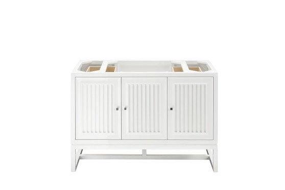 Athens 48" Single Vanity Cabinet, Glossy White