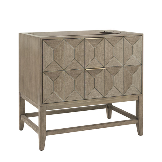 Emmeline 36" Single Vanity, Pebble Oak