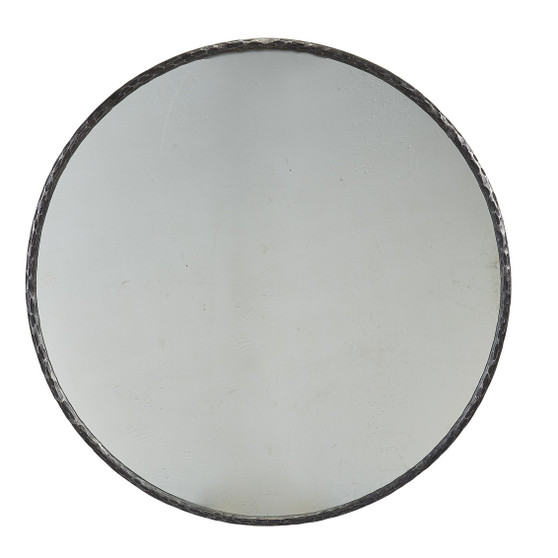 Round Mirror, Metal Edge
