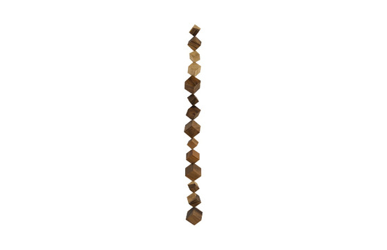 Dice Wall Art, Chamcha Wood, Natural
