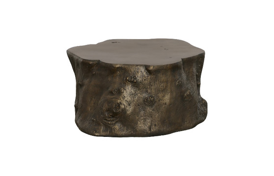 Log Coffee Table, Bronze
