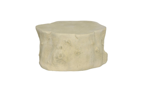 Log Coffee Table, Roman Stone